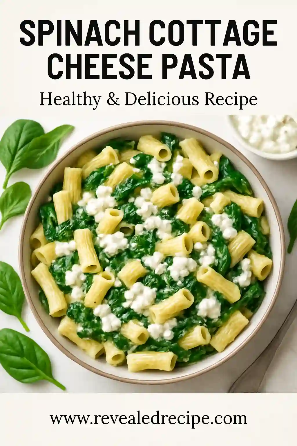 Spinach Cottage Cheese Pasta Spinach Cottage Cheese Pasta